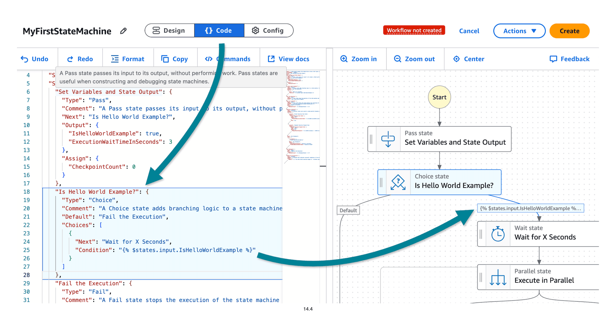 Illustrative image of code view