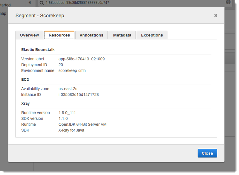 Segment resource data with Amazon EC2 and Elastic Beanstalk plugins.