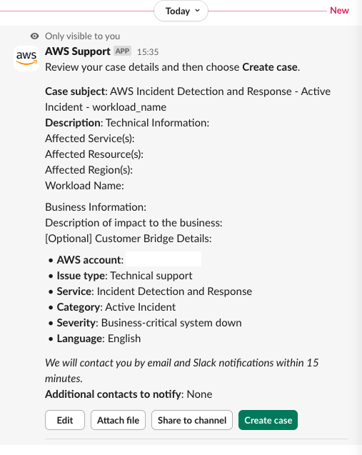 Controlla il messaggio privato in Slack.