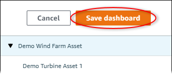 Mostra il pulsante «Salva dashboard» in alto a destra della dashboard.
