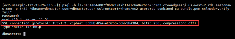 Stato della connessione al database Postgres.