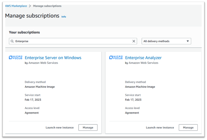 Gestisci gli abbonamenti con Enterprise Server ed Enterprise Analyzer pronti al lancio.