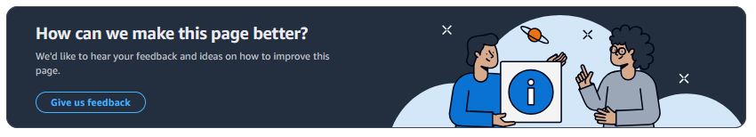 Immagine che mostra il pulsante Inviaci un feedback.