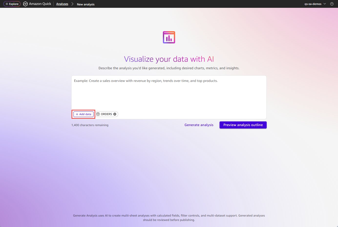 Aggiungi set di dati aggiuntivi