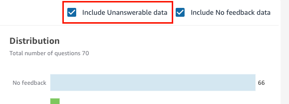 Immagine dell'opzione Includi dati senza risposta.