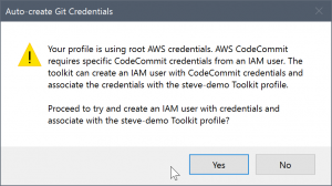 Crea un utente IAM con credenziali AWS CodeCommit