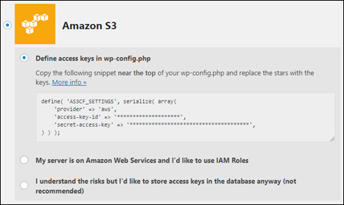 WP Offload Media ページ。