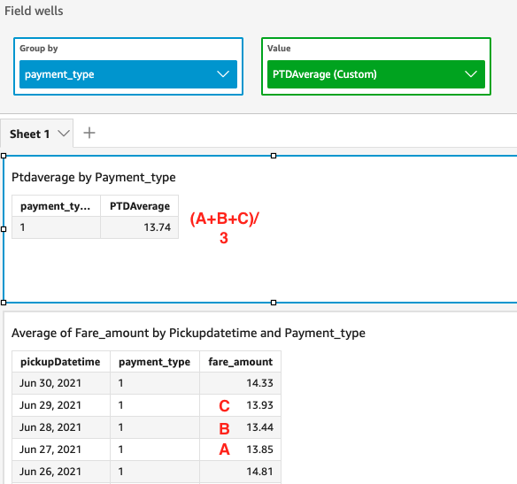サンプル計算からの結果の画像。