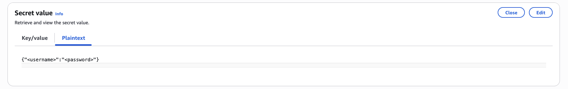 ユーザー名とパスワード形式の例