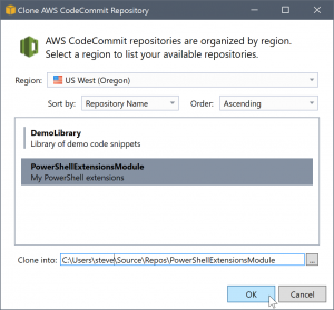AWS CodeCommit リポジトリのクローンを作成する