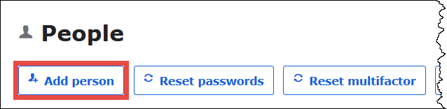 사람 추가(Add Person)를 선택합니다.