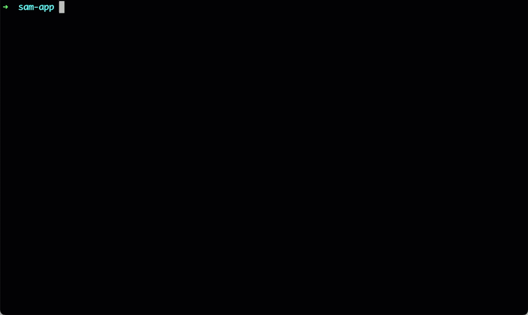 sam sync 명령을 사용하여 AWS SAMCLI 로컬 변경 사항을 AWS 클라우드에 동기화합니다.