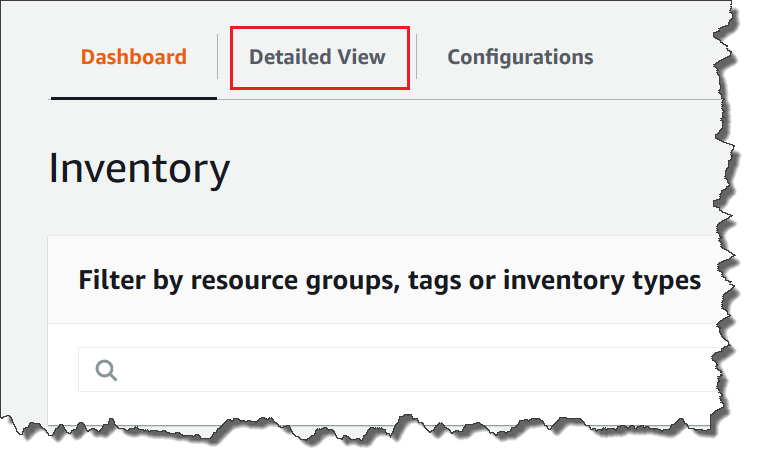 AWS Systems Manager 인벤토리 세부 정보 보기 페이지에 액세스