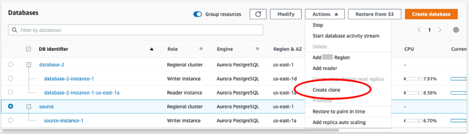 Atualização no local de um cluster de banco de dados do Aurora MySQL da versão 2 para a versão 3