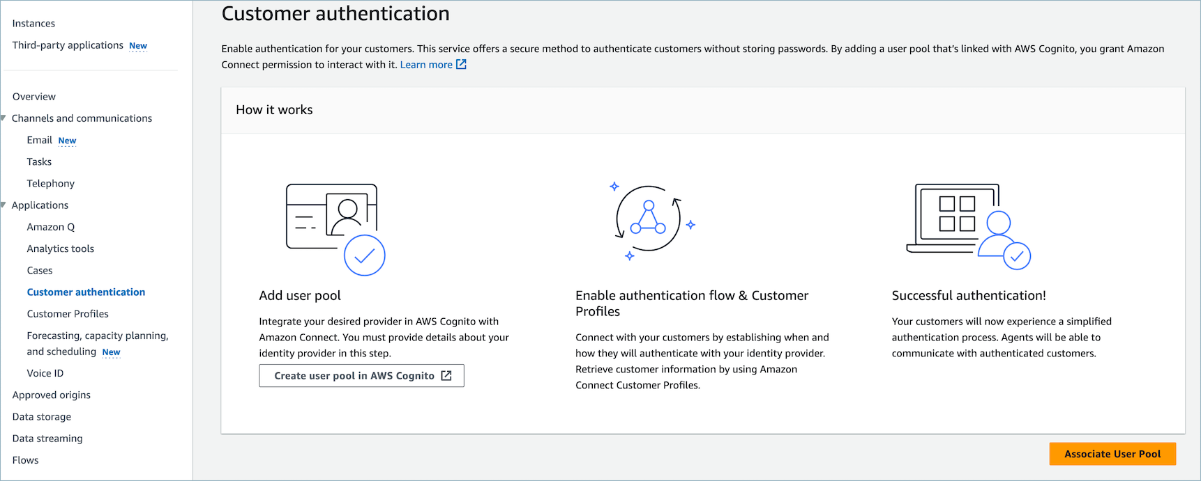 Autenticação de clientes para grupos de usuários do Amazon Cognito.