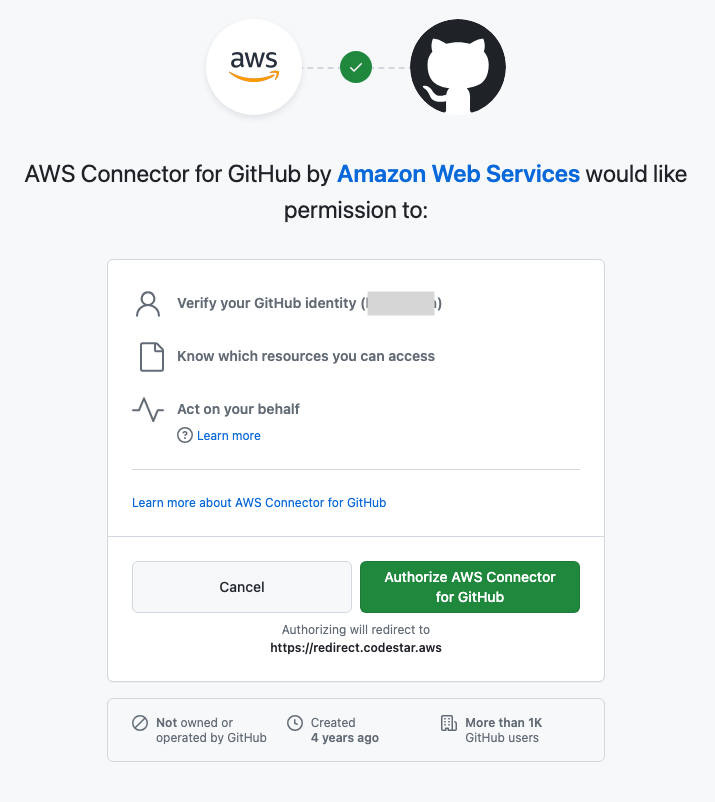 Captura de tela do console mostrando a página de acesso à GitHub conta.