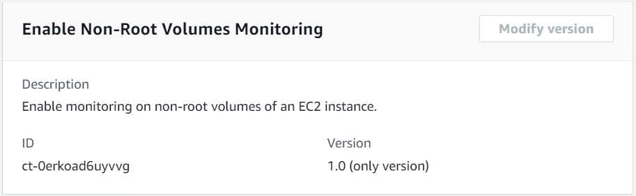 Alteração type for enabling non-root volumes monitoring on EC2 instances with ID and version.