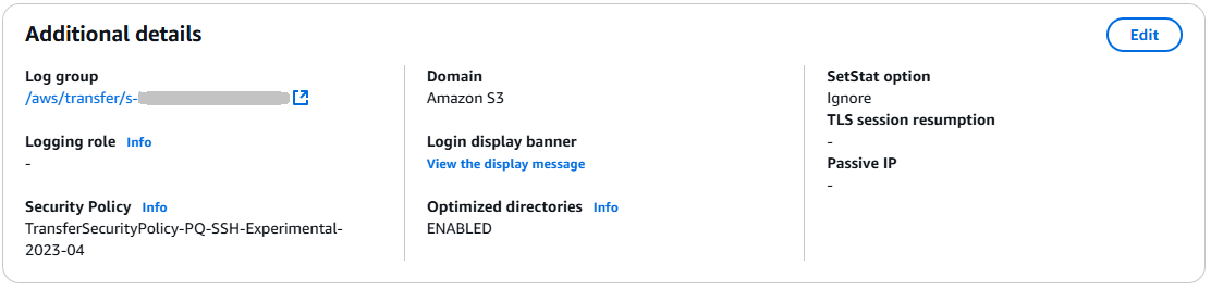 Tela de detalhes do servidor mostrando a seção Monitoramento..