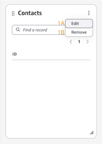 编辑或删除浏览器布局的弹出窗口。