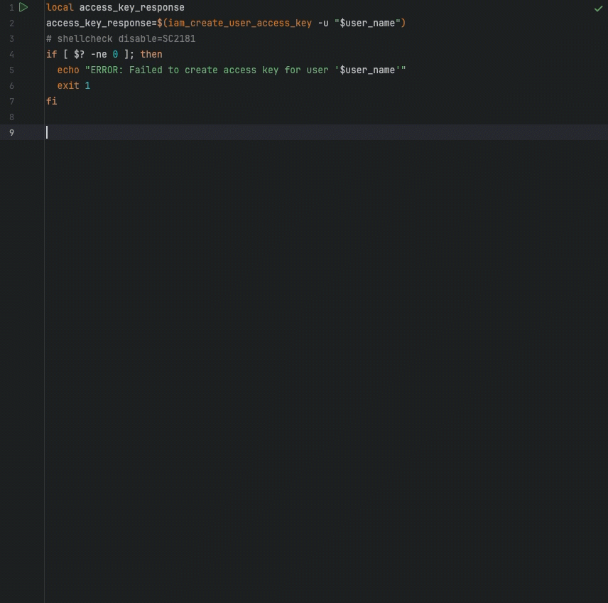 單行自動完成功能範例。