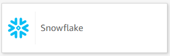 選擇 Snowflake 資料來源卡，以使用 Snowflake 建立新的資料集。