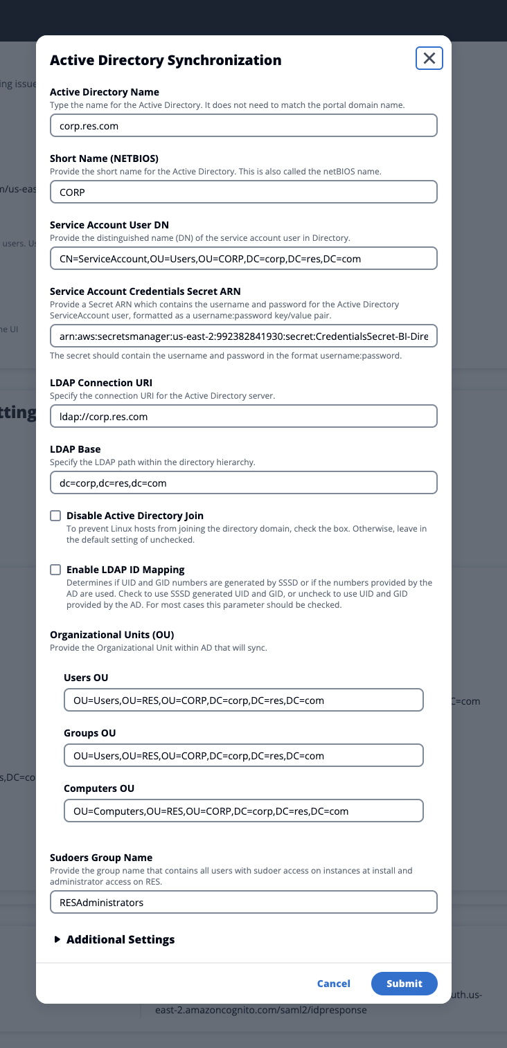 Active Directory 同步快顯